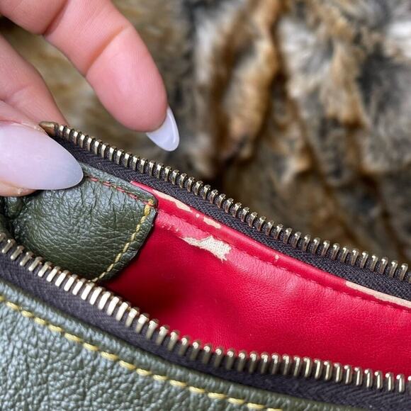 Vintage 1970 Dooney & Bourke Sophie Florentine Leather Block Hobo Shoulder - Picture 15 of 15